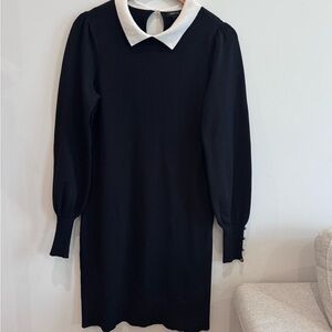 RW&CO. Black Dress with White Collar